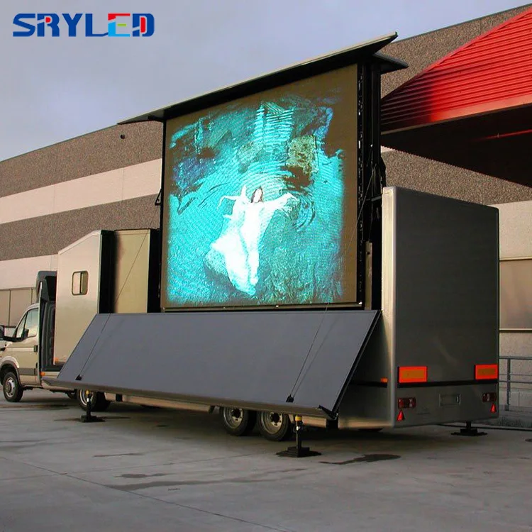 Полноцветный Hd большой мобильный рекламный P10 грузовик наружный светодиодный экран дисплея