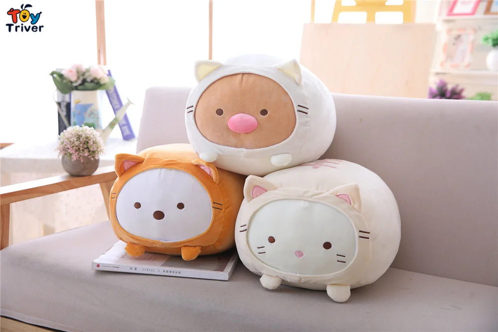 Японское аниме Sumikko Gurashi плюшевая игрушка Triver мягкие животные кукла офисный стол ручная Подушка декор подушки для девочек подарок на день рождения