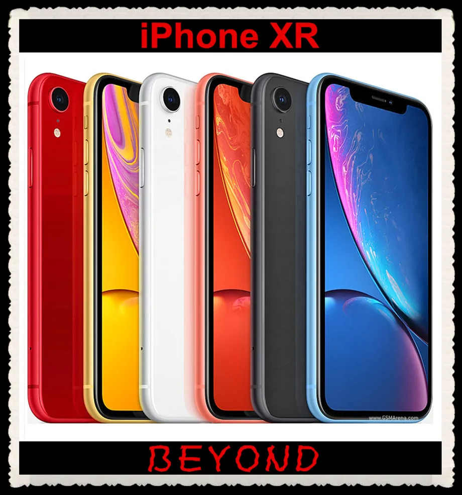 

Apple iPhone XR RAM 3GB ROM 64GB/128GB/256GB Original Unlocked Mobile Phone LTE 6.1" Hexa Core IOS 12MP Fingerprint Face ID NFC