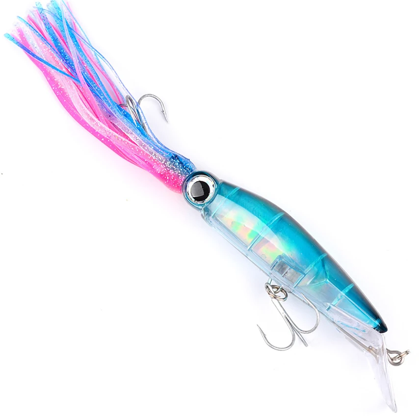 

14cm/40g Lure plastic Fishing bait Squid Hard bait