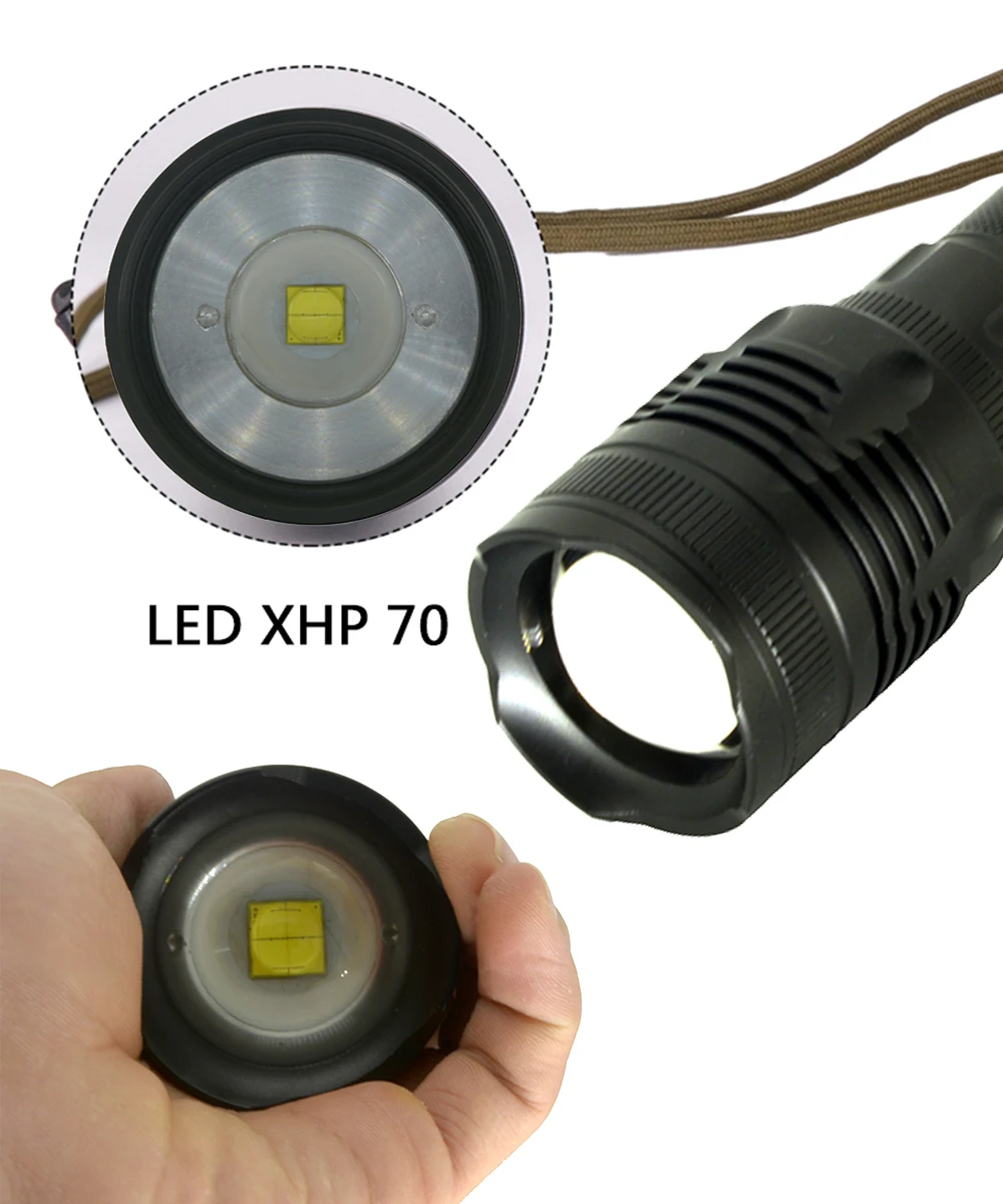 Z20 Litwod P78 CREE XHP70 конвой объектива 32 Вт чип лампы 18650 3200lm Мощный тактический светодио дный фонарик зум