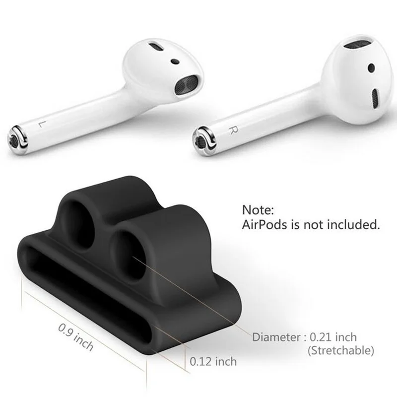 Мягкий силиконовый чехол для наушников для Apple Airpods i7 i10 Tws, чехол для наушников, противоударные аксессуары для наушников, защитная коробка для зарядки - Цвет: Black Holder