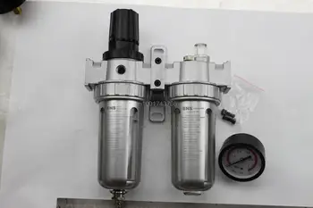 

SFC200 1/4'' BSPT Pneumatic Air Filter Regulator Lubribator (SFR200+SL200) air combination SNS compressing water separator unit
