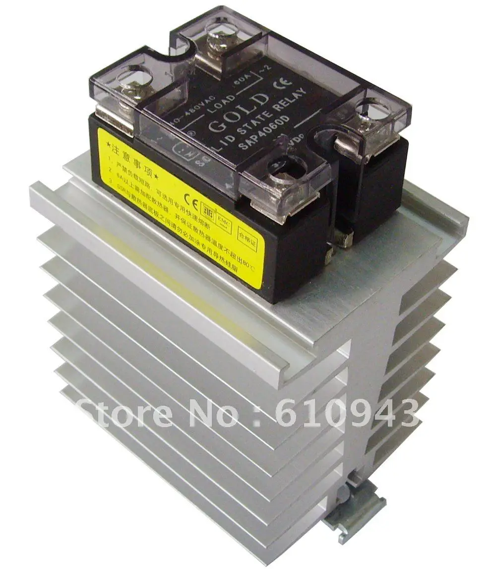 

CH60 Single Phase Solid State Relay SSR 50a with cassette