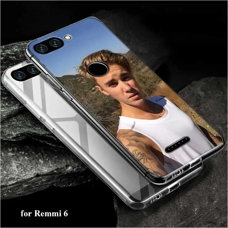 Transparent Soft Silicone Phone Cases Justin bieber for Xiaomi F1 A1 A2 8 S2 Redmi Note 4X 5 6 5A 6A Pro