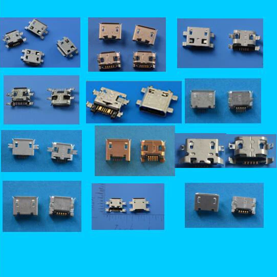 

10pcs each for 12 kind 120pcs/lot Micro USB 5Pin jack socket micro usb Connector port sockect for samsung Lenovo Huawei ZTE HTC