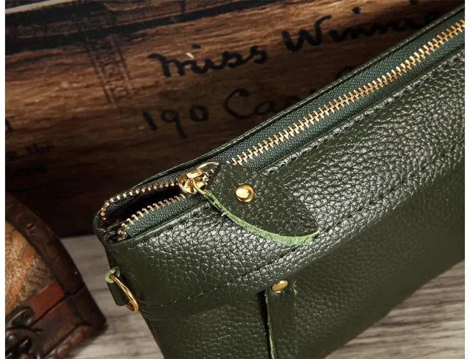 Новая мода натуральная кожа Ms. Корейская сумка летняя Ms. Кроссбоди Мобильный телефон сумка кошелек