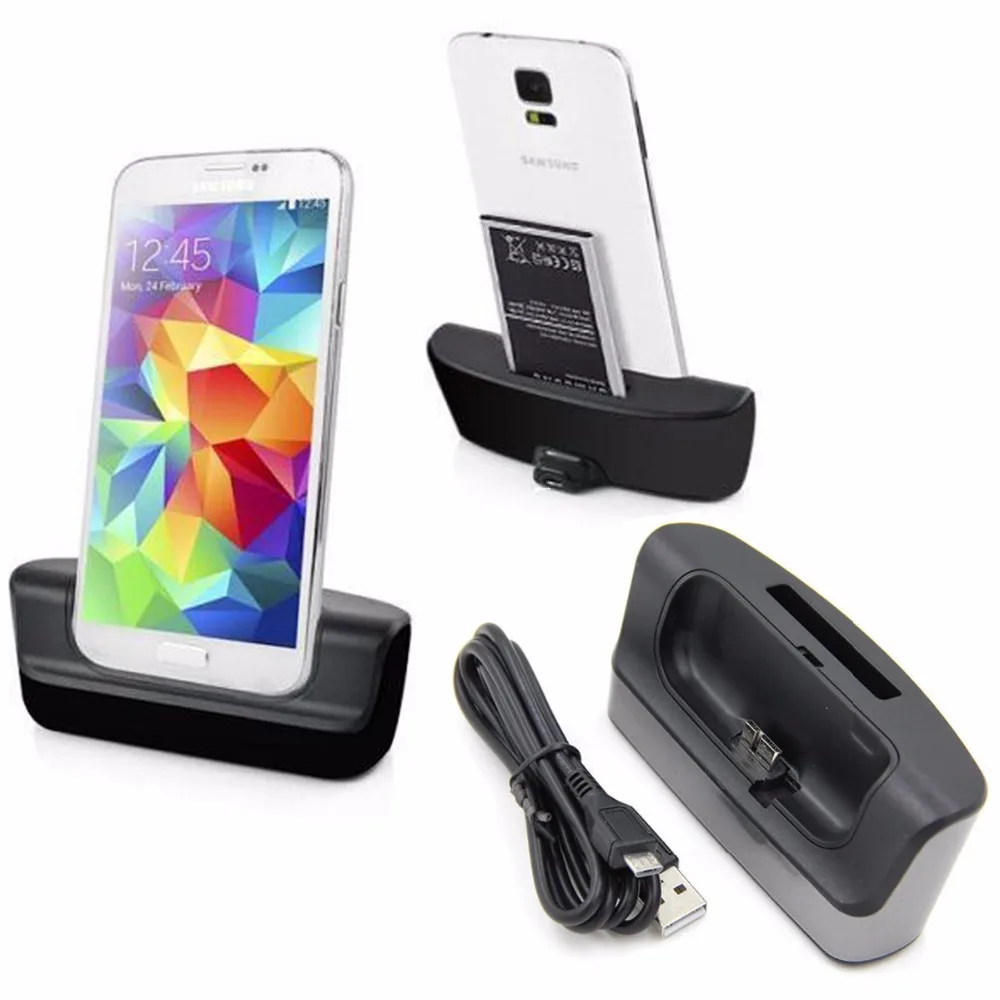 Dual Charging Battery Charger Phone Holder Cradle Dock Stand Phone