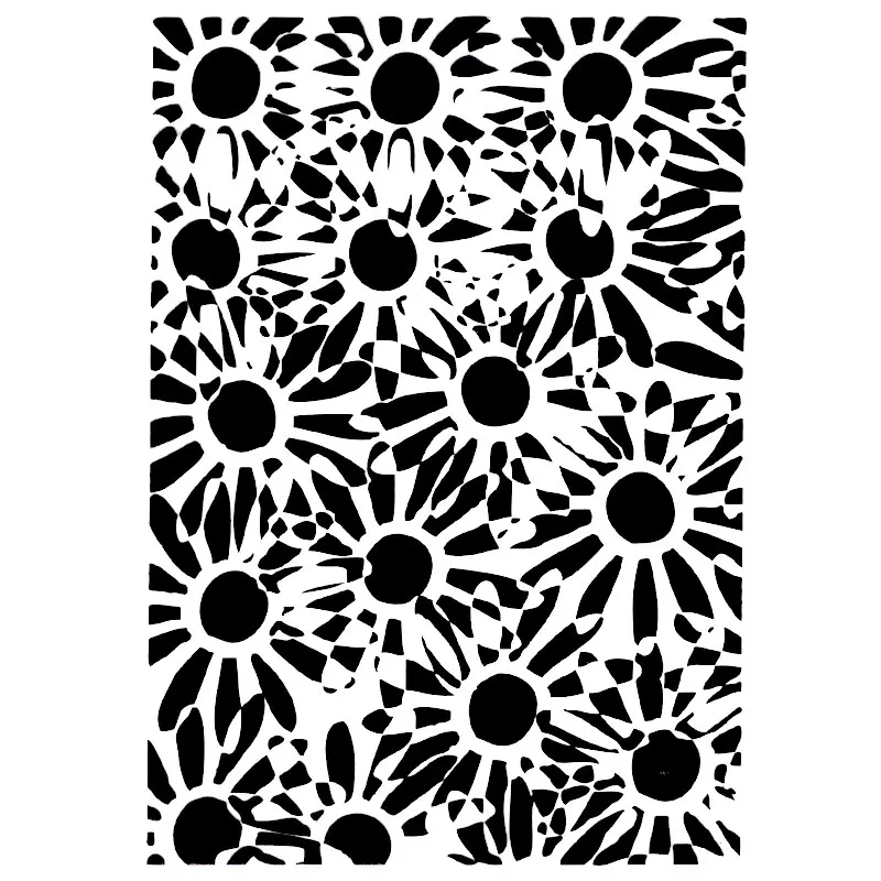 

MANY SUNFLOWER BACKGROUND Scrapbook DIY photo cards account rubber stamp clear stamp transparent stamp Handmade card stamp