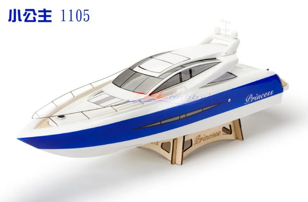 

Princess Electric Brushless Fiberglass RC Boat BE1105 with 3650 KV1500 motor & Water Cooling 120A / 180A ESC (W/O Radio System)