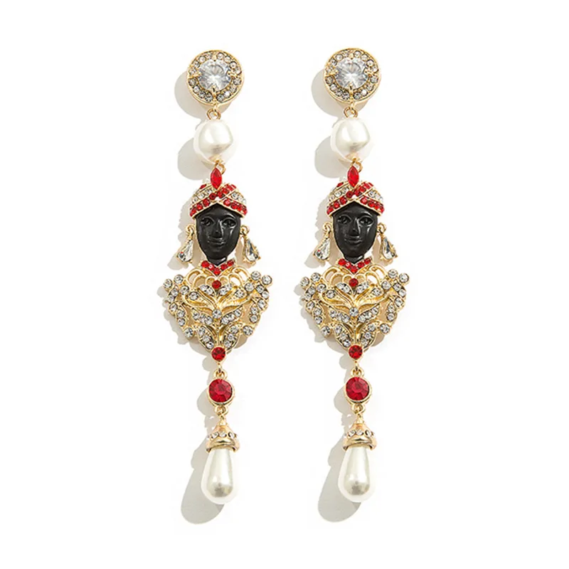 

LUXURY BIG SIZE NEW Ethnic Turkish Indian Style Gold Statement Long Earrings for Women Boho Party Gypsy Thailand Jewelry