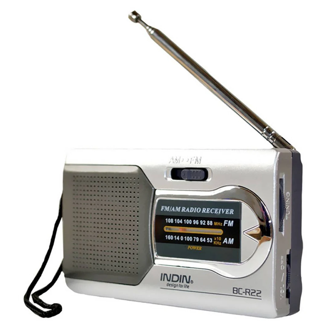 AAAE Top INDIN серебристый мини телескопическая антенна am/fm Портативный мир Тонкий Карманный приемник