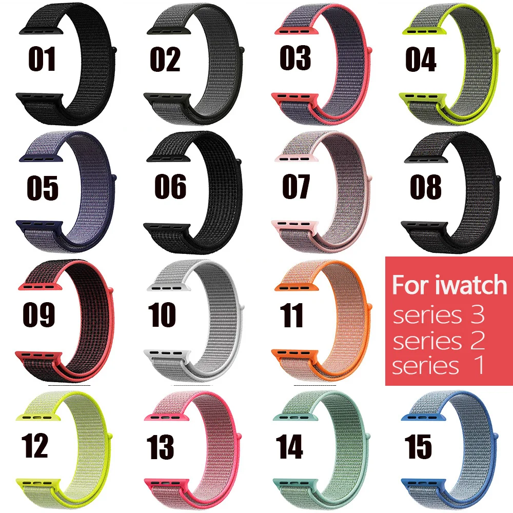Новый последнее обновление тканые нейлон ремешок для часов Ремни iWatch Apple Watch sport
