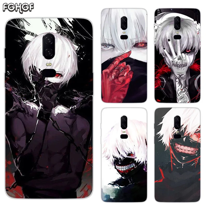 Роскошный мягкий силиконовый чехол из ТПУ для OnePlus 5 5T 6T 6 матовый с принтом Tokyo Ghoul |