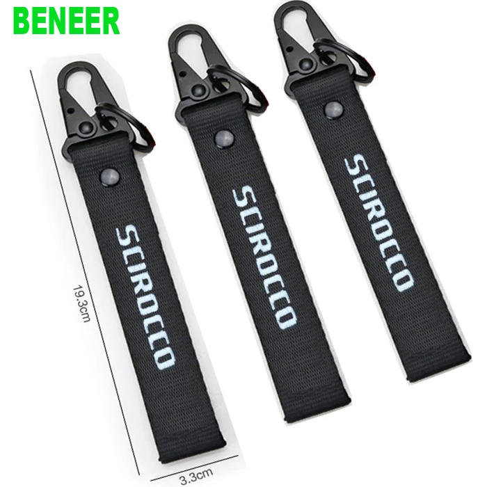 

Nylon Rocco Car key rope car key ring sticker For Volkswagen GTI Scirocco