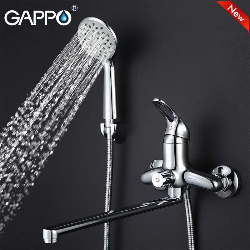 

GAPPO wall mount waterfall Bathtub Faucet set bathroom taps Brass water mixer sink faucet torneira grifo de bano GA2238