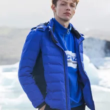 BOSIDENG Зимний пуховик для мужчин пуховик светильник Теплый с капюшоном водонепроницаемый B80132103