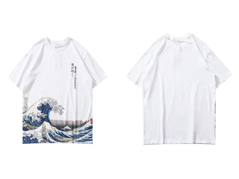 Japanese Ukiyo-E Mount Fuji Wave Print Tshirts 1