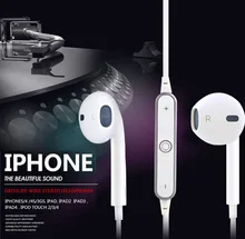 S6 Wireless Bluetooth Headset 4.1 Sport Waterproof In-ear Stereo Earphone With Mic Voice Control Handsfree for iPhone 6S