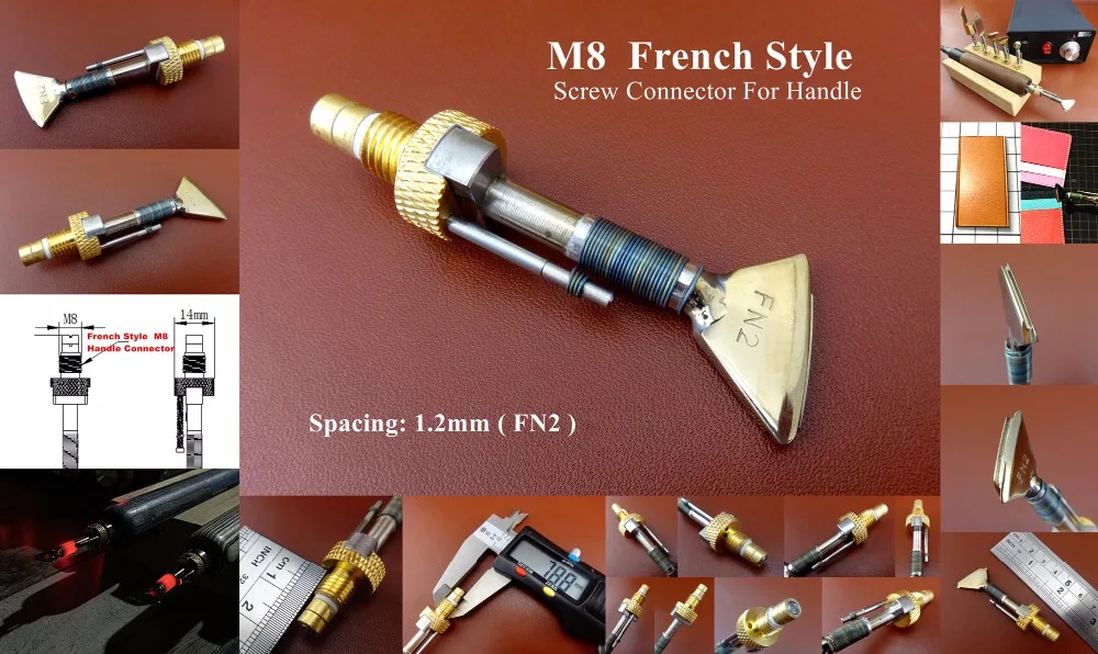 

1pc FN2 Model Leather Craft Electric Edging & Creasing Machine FN Series Iron Tips Tool -Edger Creaser Groover Beveler Skiver