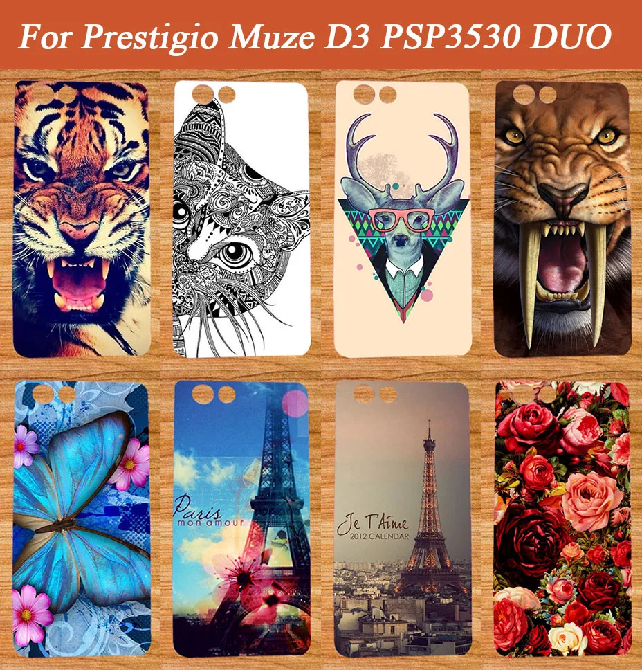 HOT ! Case For Prestigio Muze D3 PSP3530 DUO 3530 Duo 3D DIY Cartoon Design Cover For Prestigio Muze D3 PSP3530 DUO Protect Case
