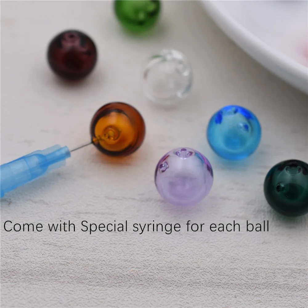 

5PCS 8mm 12mm 16mm Diffuser Perfume glass ball Refillable handmade Essential Oil Aromatherapy jewelry Perfume diffuser bottle