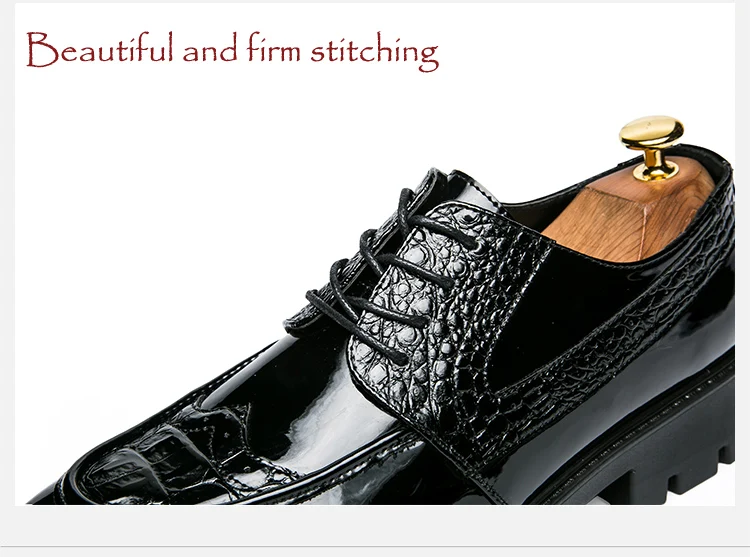 Каблук: 4 см, толстая подошва, мужская модельная кожаная обувь в деловом стиле, роскошная обувь в британском стиле, строгая Свадебная обувь, легкие повседневные кожаные туфли-лодочки для мужчин