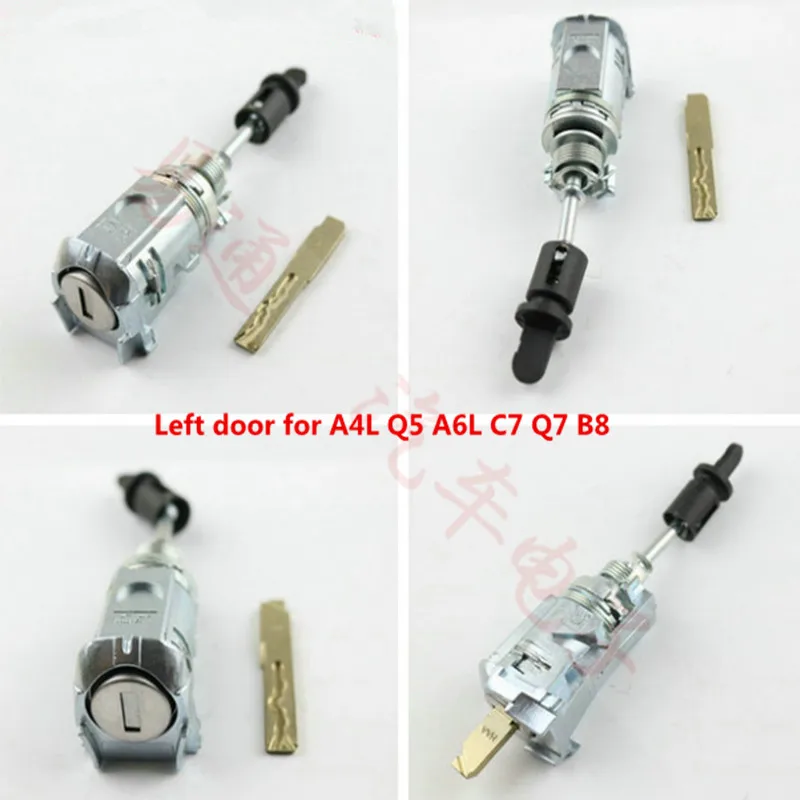 

Left Door Lock Cylinder Auto Door Lock Cylinder For AUDI A4L A6 Q5 A6L C7 Q7 B8 ignition lock Centrol Lock