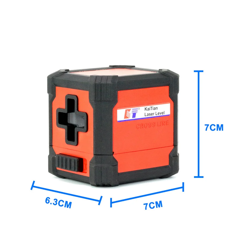 Kaitian 2 линии красный/зеленый лазеры уровень самонивелирующийся портативный магнитный горизонтальный кронштейн и вертикальная регулировка более высокая видимость