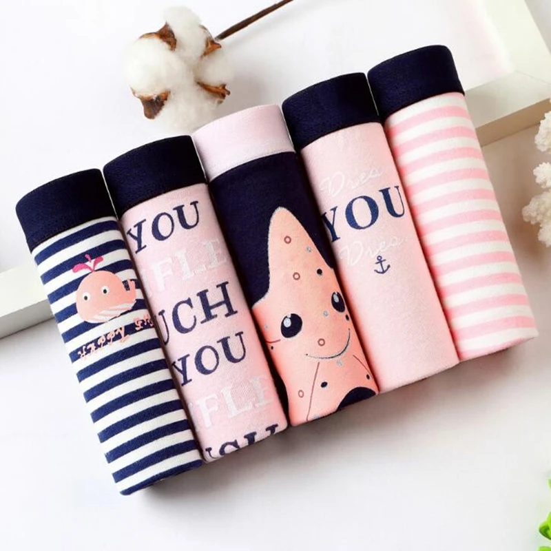 

4PCS/Lot Children Cotton Underwear Young Girls Briefs Solid Low Waist Short Briefs Comfortable Ladies Panties TWY-368-4p