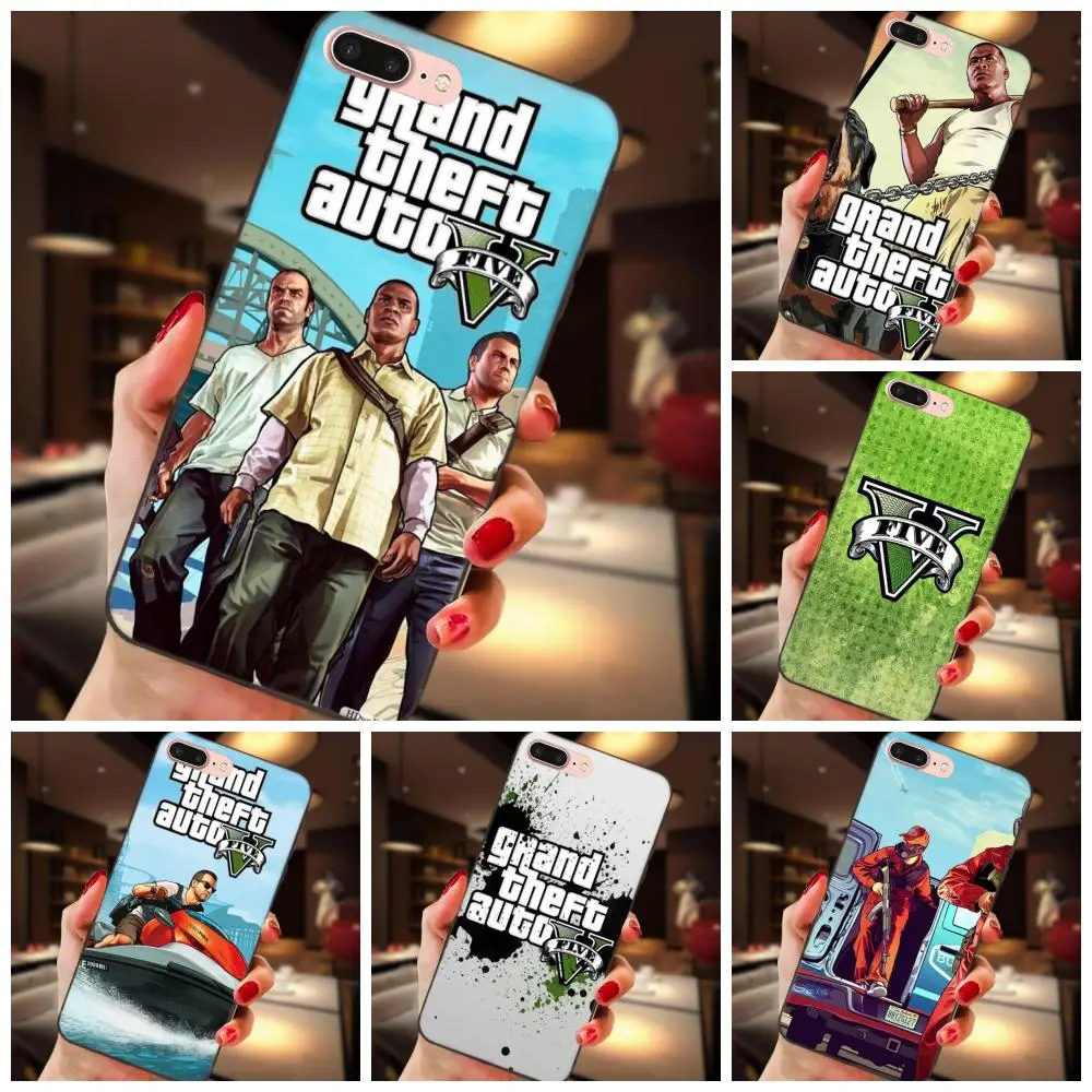 Gta Grand Theft Auto 5 пила для samsung Galaxy Note 4 8 9 S3 S4 S5 S6 S7 S8 S9 S10 Edge рlus Lite I9080 G313|Чехлы-накладки| |