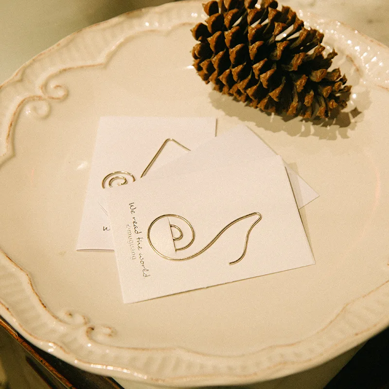 5 шт./лот металлическая проволока в форме музыкального символа Закладка зажим