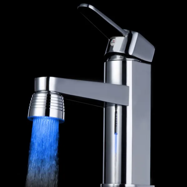 Glow LED Light Water saving shower head Stream Faucet Tap 9