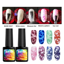 Женский модный дизайн ногтей 1 шт ногтей Halo краситель клей Маникюр прозрачное искусство Halo окрашивание масляного клея C0901