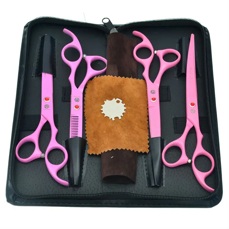 

7.0" Painting Pet Scissors Set Dot Grooming Cutting Scissors Thinning Shears for Animals JP440C, LZS0372
