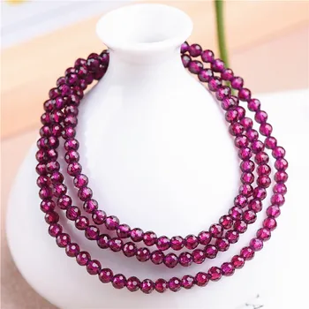 

100% Natrual Garnet Beads For DIY Bracelet Necklace Earring Fine Jewelry Accessories