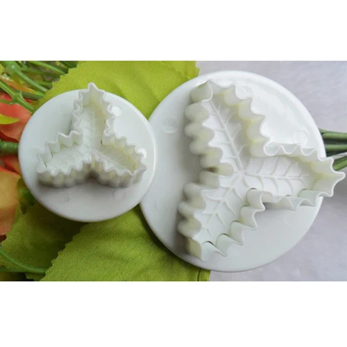 2 шт./компл. Холли листик для торта инструменты Sugarcraft Fondant украшения плунжеры