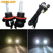 FEELDO 35 W Автомобильные AC HID лампы ксеноновые фары H13/9008 Hi/Lo Биксеноновые с проводным жгутом# HQ2226