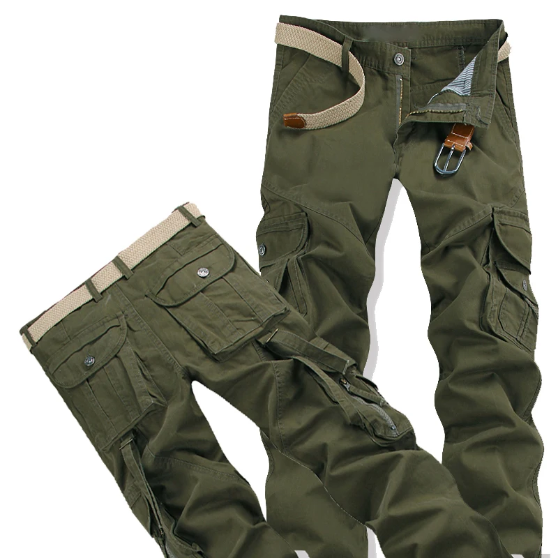 Модные брендовые мужские военные армейские камуфляжные брюки карго размера плюс мульти-карманные комбинезоны повседневные свободные камуфляжные брюки для мужчин