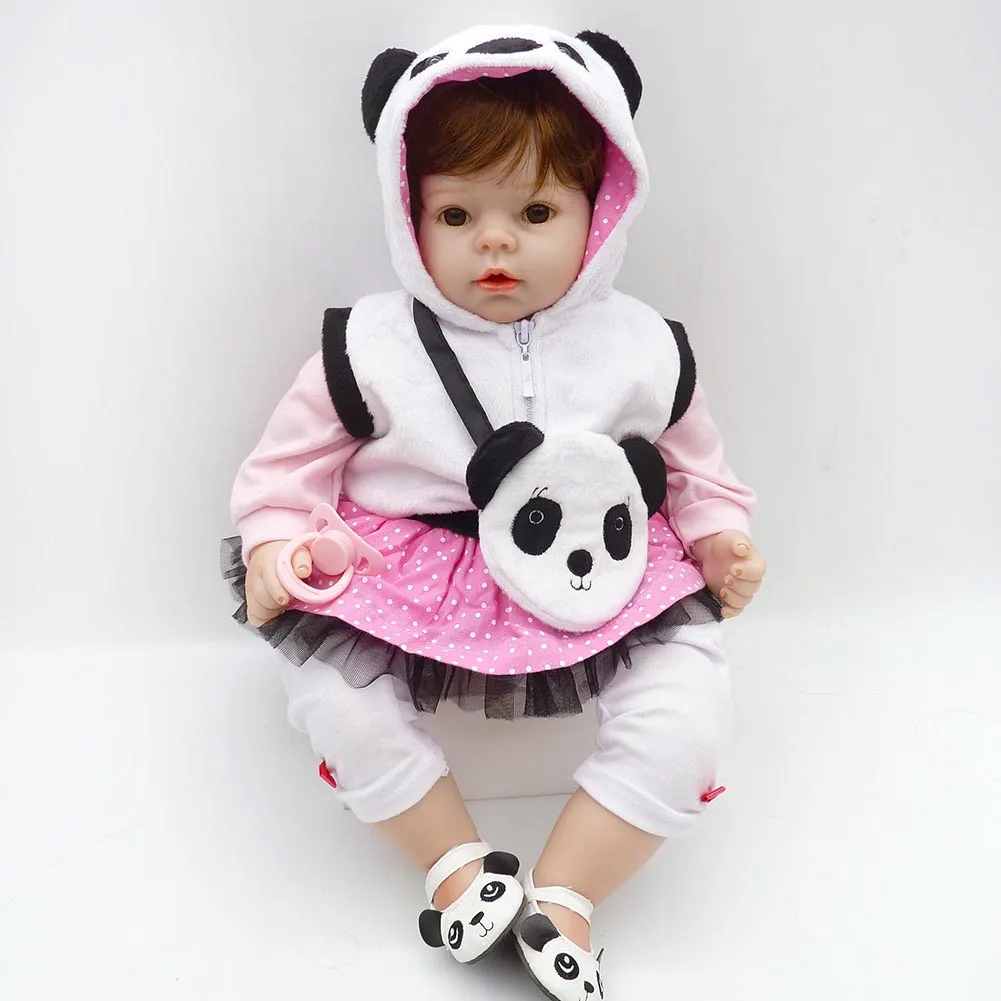 

NPK 50-55cm Reborn Newborn Doll Kit Silicone Lifelike Girl Baby Dolls for Kids Playmate Gift FJ88
