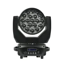 LED Zoom Moving Head Light RGBW Wash Effcect for Dj Light Disco Hotel Show Wedding KTV Bar LED Par Light Laser Light 19X15W 2pcs lot 4 in 1 led bar 7 10w moving head light rgbw 7 leds disco wash nightclub rainbow effect projector for wedding show