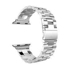 Роскошные Нержавеющая сталь ремешок, Классическая Пряжка часы полосы для Apple Watch iwatch 38 мм 42 мм+ ремень регулятор для apple часы