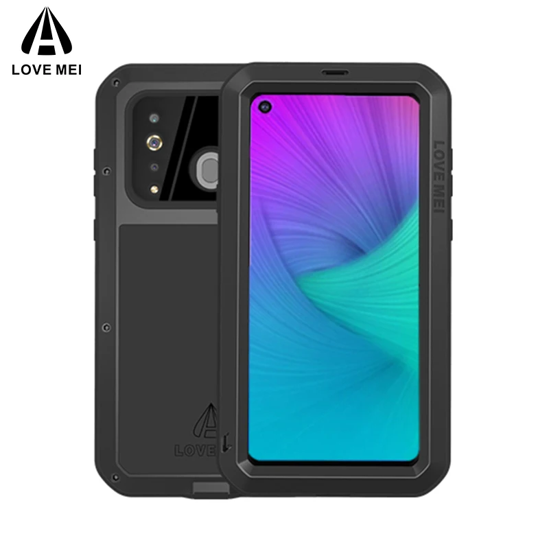 

LOVE MEI Metal Case For Samsung Galaxy A8s Cover Armor Shockproof Phone Case For Samsung Galaxy A8s Aluminum Protective Shell