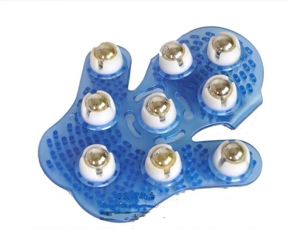 Handheld 360 Degree Rotation fully Body Massage Brush 9 Piece Steel