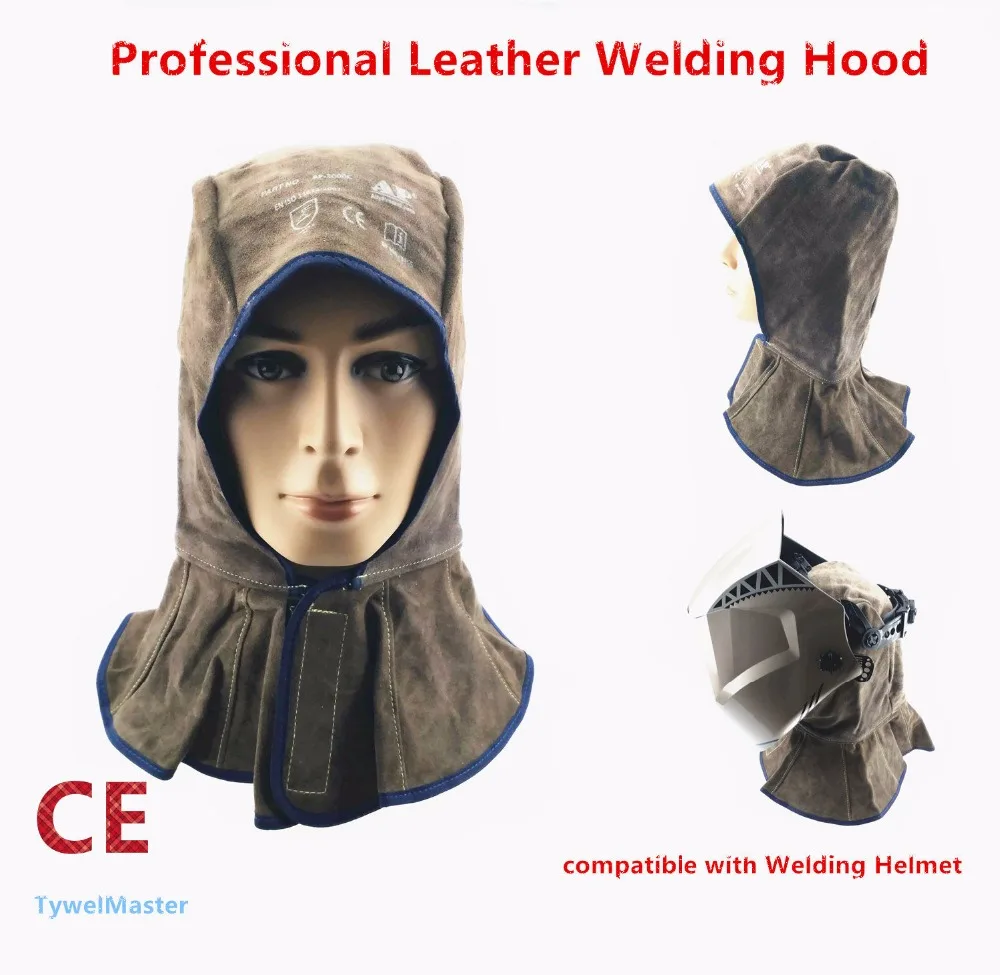 Professional Leather Welding Hood Top Class Cowhide Welder Hat Cotton