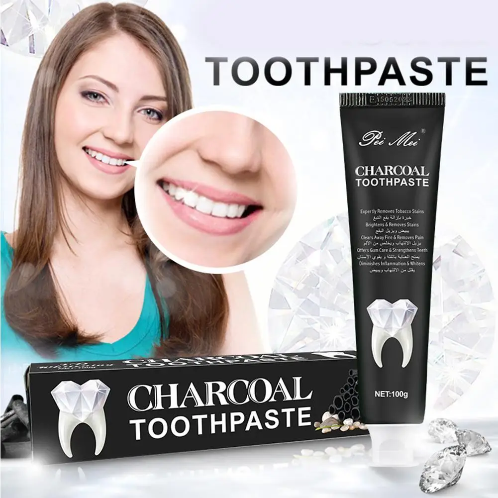 

Peimei Activated Carbon Toothpaste Teeth Repair Whitening Cleaning Dental Care