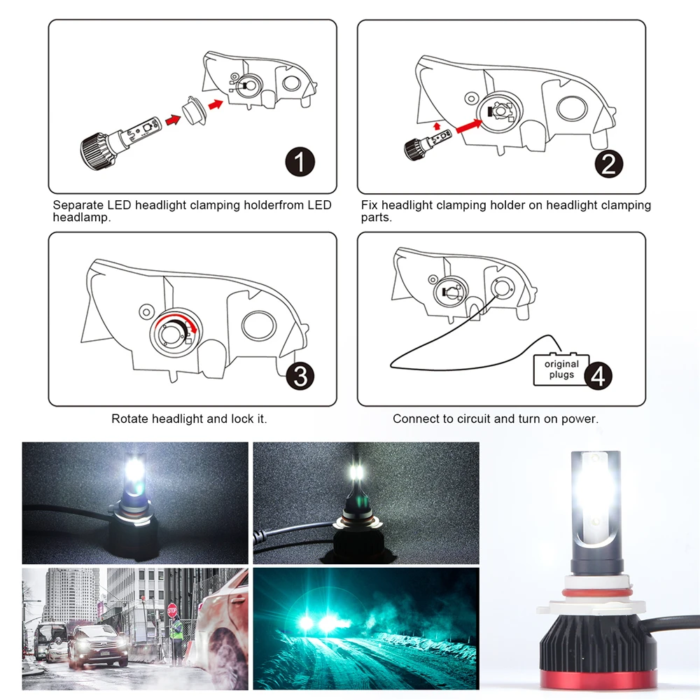 LED Headlight Bulb-e6