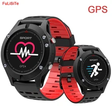 F5 GPS Смарт-часы Водонепроницаемый Android IOS носить часы SmartWatch сердечного ритма альтиметр термометр зеленый спортивные часы для человека женщины