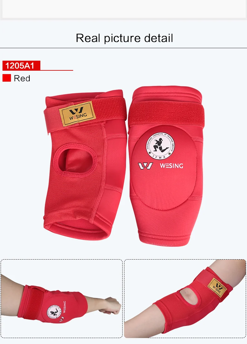 Wesing Professional IFMA Muay Thai щитки и налокотники Защита для ног Муай Тай Оборудование для защиты красный синий