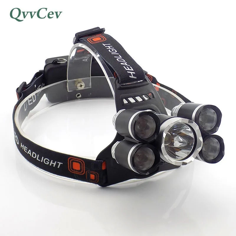5 led headlight headlamp lampe frontal frontale head flashlight